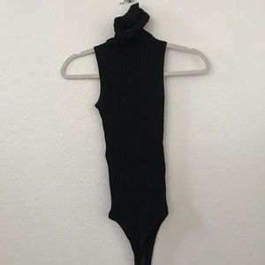 Black Turtleneck Bodysuit